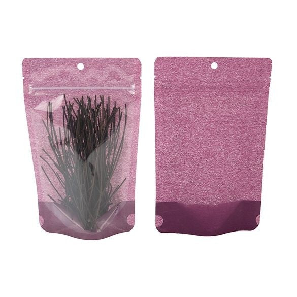 Stand Up Pouches Rice Paper Transparent/Purple 13x7.9x20.6cm | 113 grams (100 pieces) [ZBGR3HP]