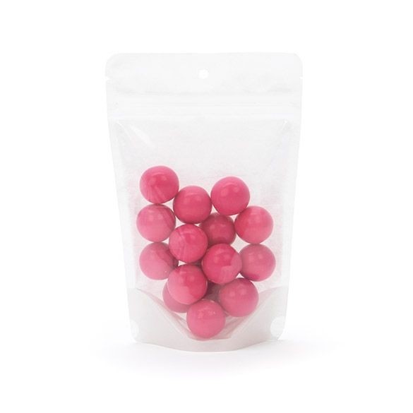 Stand Up Pouches Rice Paper Transparent/White 11.9x7.6x18.4cm | 114 grams with hang hole (100 pieces) [ZBGR46WCH]