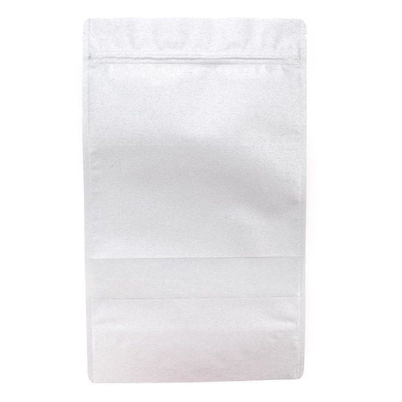 Stand Up Pouches Rice Paper Silver with Window 17.1x8.9x28.6cm | 340 grams (100 pieces) [ZBGR4S]