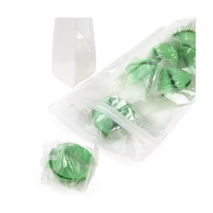 Eco Friendly Stand Up Pouches Rice Paper Transparent/White With Hanghole 14,9x8,9x23,2 cm (100 pieces) [ZBGRC7CW]