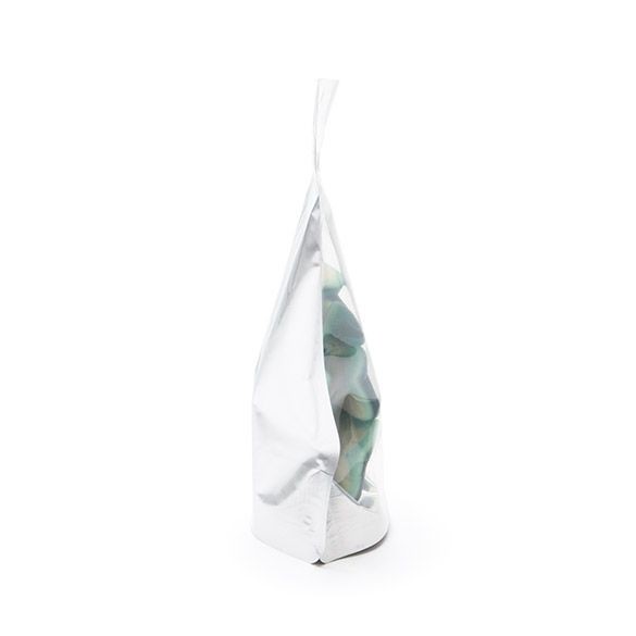 Stand Up Pouches Transparent/Silver 13x7x20.5cm | 113 grams with hang hole (100 pieces) [ZBGS3H]