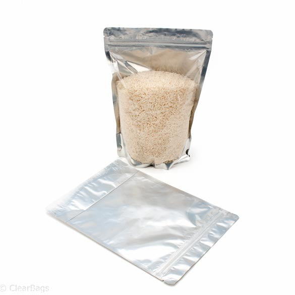 Stand Up Pouches Transparent/Silver 18x10x25cm | 283 grams (100 pieces) [ZBGS69]