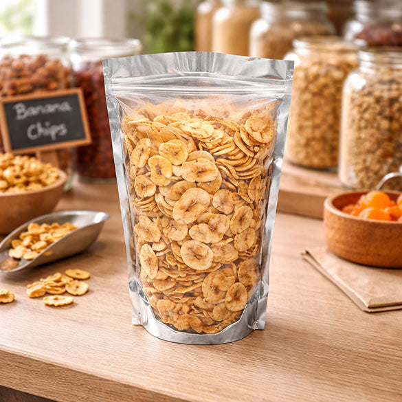 Stand Up Pouches Transparent/Silver 19x11.5x29.5cm | 397 grams (100 pieces) [ZBGS6H11]