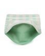 Stand Up Pouches Kraft/Pastel Green Plaid 13x7,9x20,6 cm (25 pieces) [ZBGSW3GR]