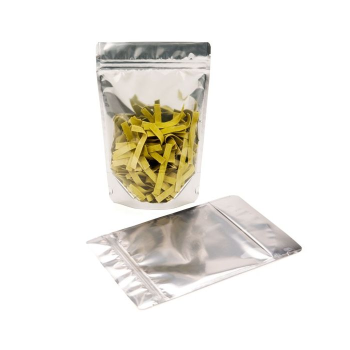 Stand Up Pouches Transparent/White 10.2x6x15.2cm | 57 grams (100 pieces) [ZBGW2]