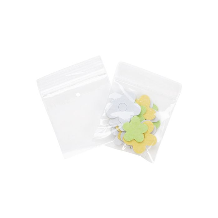 Grip Seal Bags with Vent-hole 5x5cm Crystal Clear PP 50 micron