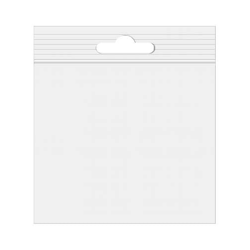 Grip Seal Bags with Euroslot 10x10cm Crystal Clear PP 50 micron (100 pieces) [ZE44]