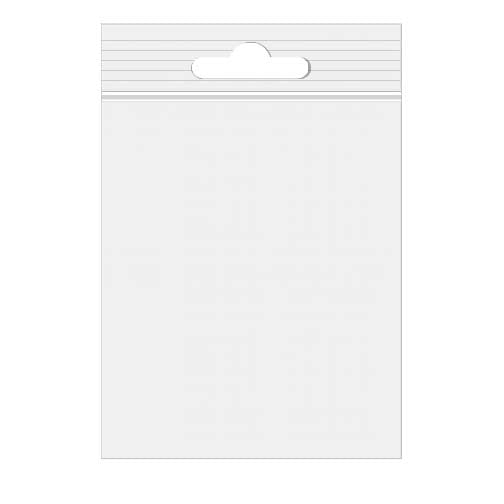Grip Seal Bags with Euroslot 18x23 Crystal Clear PP 50 micron (100 pieces) [ZE79]