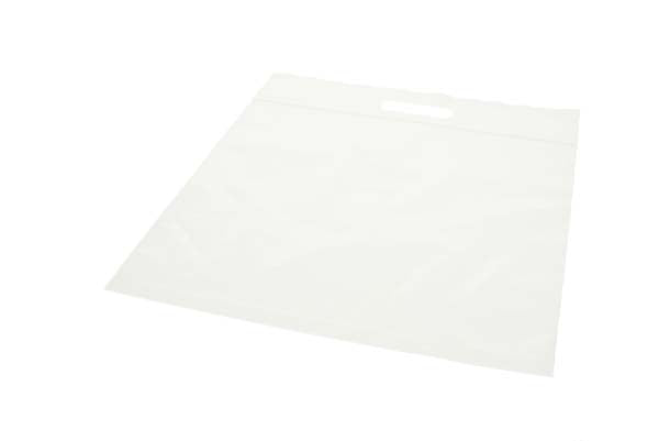 Plastic Carrier Bags Transparent 33.6x33.6 + 6.4cm 75 micron with Grip Seal (100 pieces) [ZH13CL5]