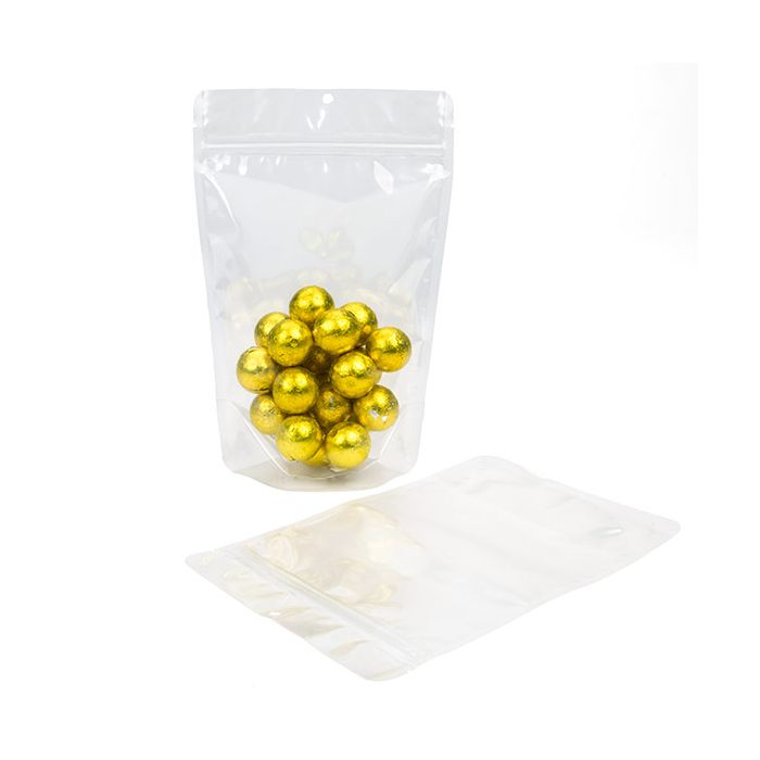 Stand Up Pouches Clear 14,9x8,9x23,2cm With Hanghole (100 Pieces) [ZBGCC7H]