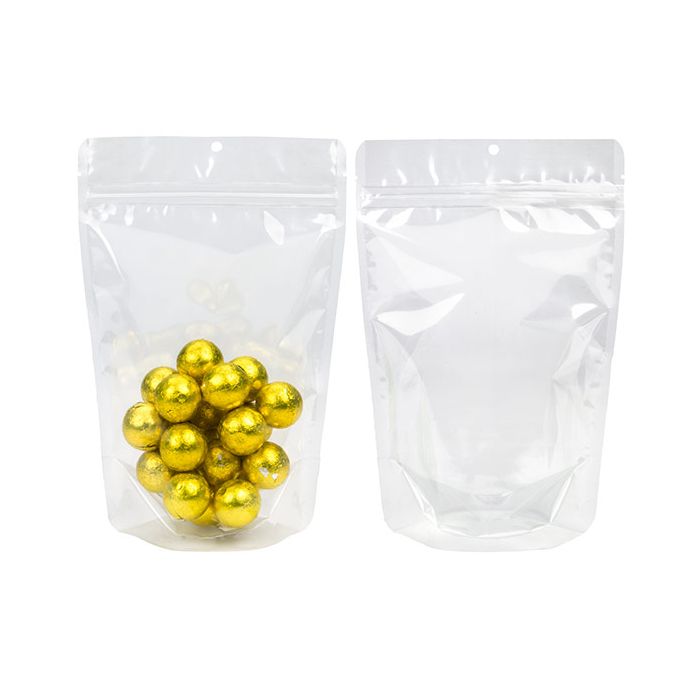 Stand Up Pouches Clear 14,9x8,9x23,2cm With Hanghole (100 Pieces) [ZBGCC7H]