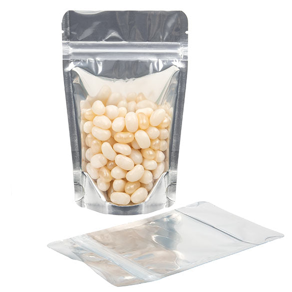 Stand Up Pouches Transparent/Gold 9.5x5.7x15.7cm | 57 grams (100 pieces) [ZBGG35]