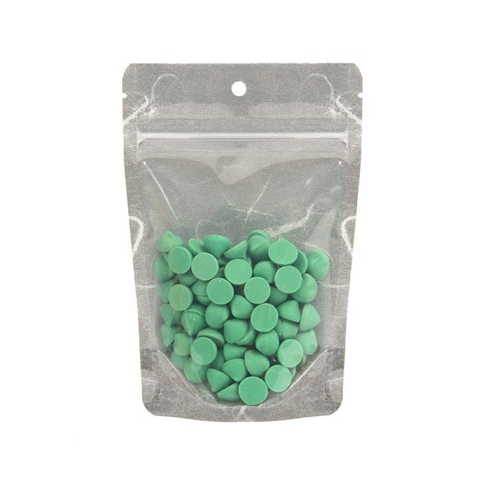 Stand Up Pouches Transparent/Black 10,2x6x15,2cm With Hanghole (100 Pieces) [ZBGR2BCH]