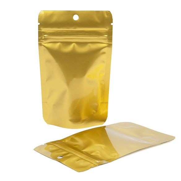 Stand Up Pouches Gold 8x5x13cm | 28 grams With hang hole