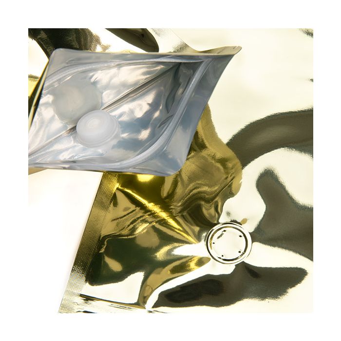 Stand Up Pouches Gold 13x7,9x20,6cm w/Valve (100 Pieces) [ZBGM3SGV]
