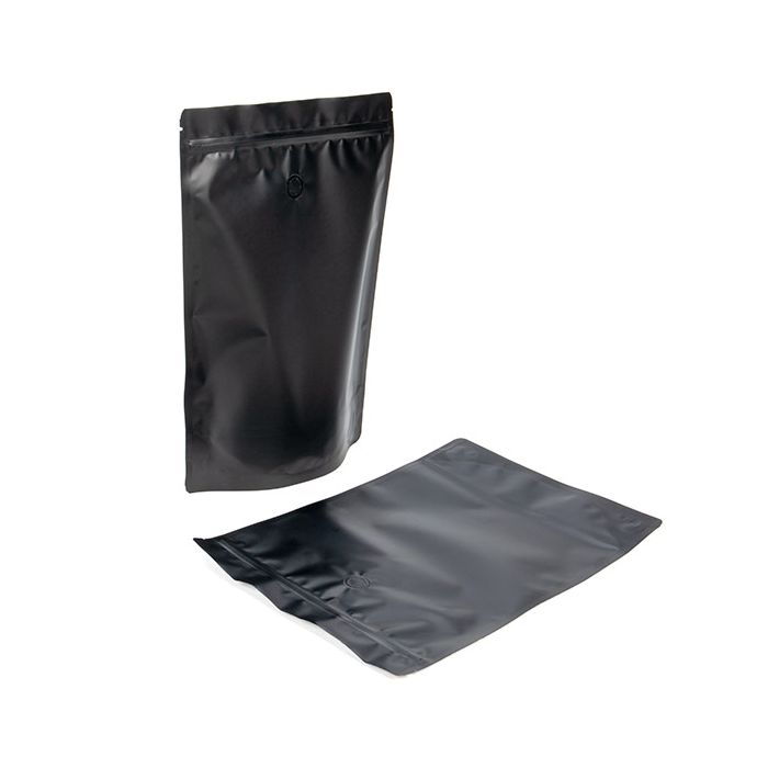 Stand Up Pouches Black 22,9x12,1x34,3cm w/Valve (100 Pieces) [ZBGM6MBV]