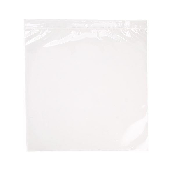 Grip Seal Bags with Hang hole 32x32cm Crystal Clear PP 50 micron (100 pieces) [ZR12H]