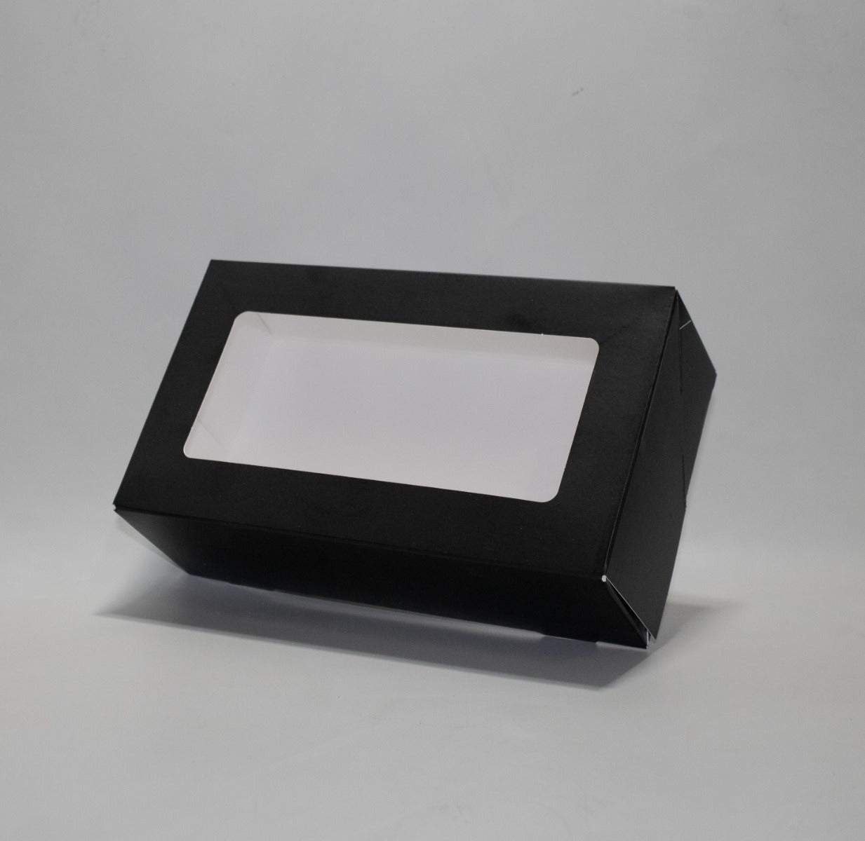 Kraft boxes Black with Window 21.5x6.4x12 cm (125 pieces)