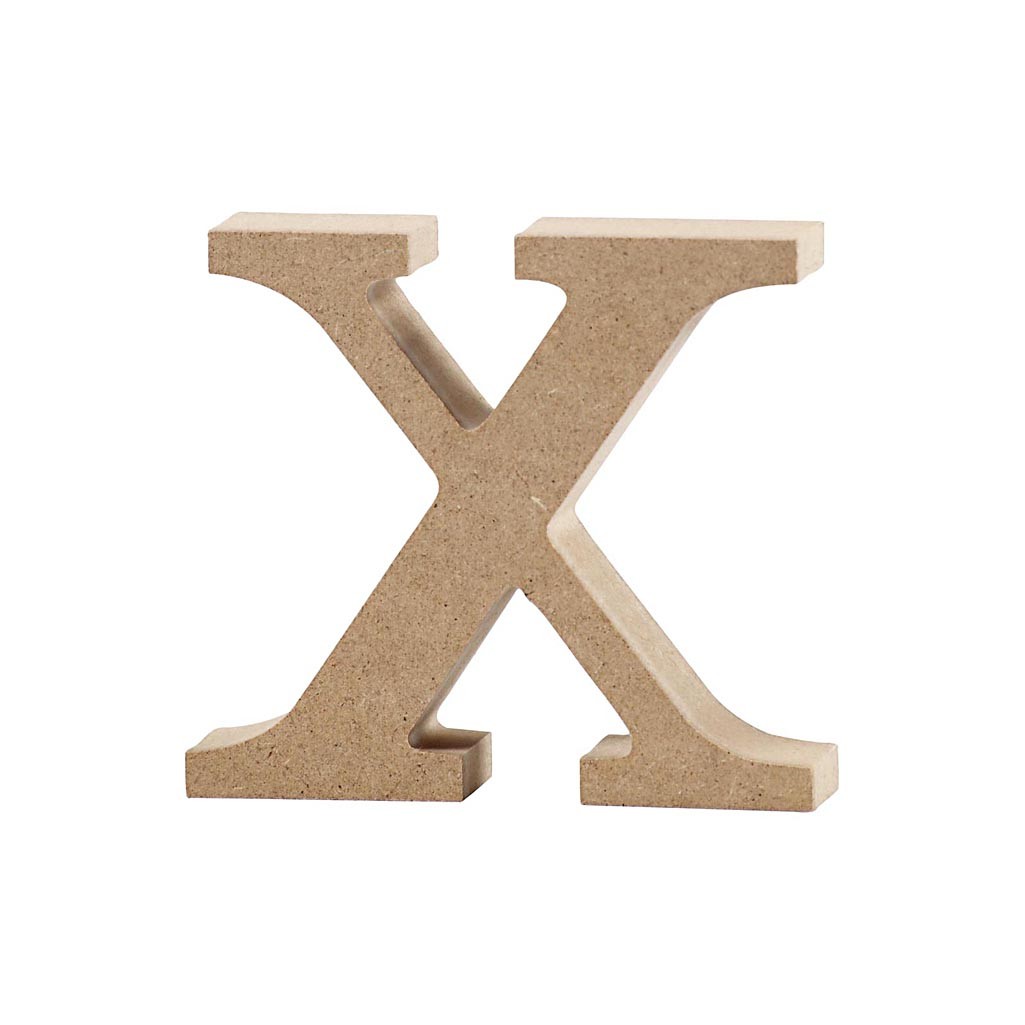 MDF Letter H H: 8 cm 1pc