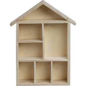 Setzkasten Regal, Haus, Größe 30x22x3,5 cm, Kaiserbaum Setzkasten Regal, Haus, Größe 30x22x3,5 cm, Kaiserbaum