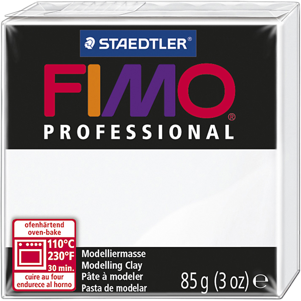 weiß FIMO PROFESSIONAL Modelliermasse 454 g 