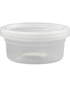 Plastic Tub with Lid, H: 38 mm, D: 84 mm, 20pcs, 125 ml [HOB13173]