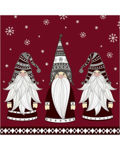 Napkins, Gnomes, size 33x33 cm, 20 pc/ 1 pack [HOB-234725]