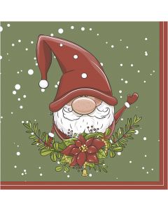 Napkins, Elf , size 33x33 cm, 20 pc/ 1 pack [HOB-234728]