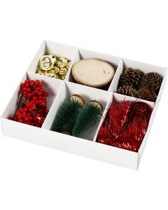 Gift decoration, old-fashioned, 6 asstd./ 1 pack [HOB-280630]
