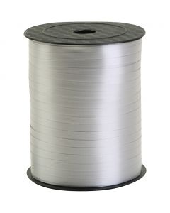 Curling Ribbon, W: 5 mm, silver, 400 m/ 1 roll [HOB-557488]