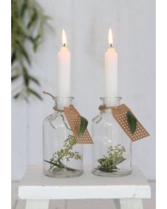 Candle tapered White 11cm tall (set of 7 pcs) [IFS-32167]