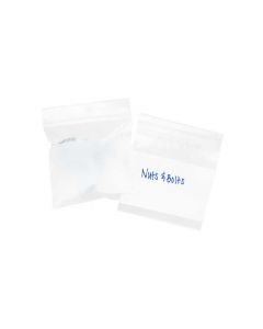 Grip Seal Bags 100x100mm with Write-on-Panel, PE 100 micron (100 pcs) [4WE44]