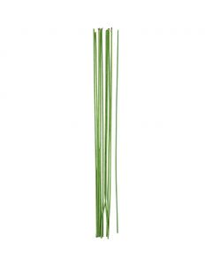 Floral stem wire, L: 30 cm, dia. 2 mm, green, 20 pc/ 1 pack [HOB-610351]