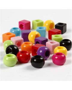 Multi Mix, assorted colours, size 11 mm, hole size 7 mm, 150 ml/ 1 pack, 75 g [HOB-699601]
