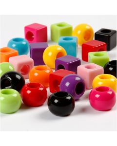 Multi Mix, assorted colours, size 11 mm, hole size 7 mm, 1700 ml/ 1 pack, 1000 g [HOB-699603]