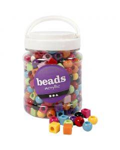 Multi Mix, assorted colours, size 11 mm, hole size 7 mm, 700 ml/ 1 tub, 420 g [HOB-69960]