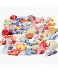 Pastel Mix, size 9-12 mm, hole size 1,2 mm, 110 g, 175ml [HOB-699801]