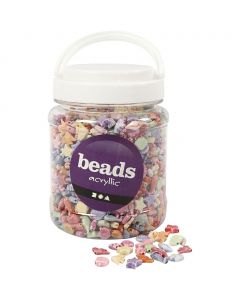 Pastel Mix, size 9-12 mm, hole size 1,2 mm, 700 ml/ 1 tub, 500 g [HOB-69980]