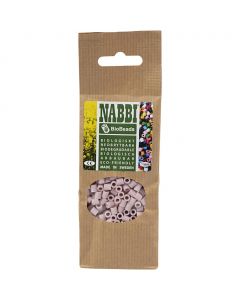 NABBI BioBeads, size 5x5 mm, hole size 2,5 mm, medium, light red, 1000 pc/ 1 pack [HOB-9067646]