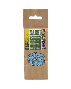 NABBI BioBeads, size 5x5 mm, hole size 2,5 mm, medium, pastel green, 1000 pc/ 1 pack [HOB-9067650]