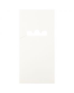 Kort til dobbeltspyd, white, L: 123 mm, W: 58 mm, 200 pc/ 1 pack [HOB-9300-CARD]