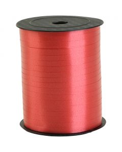 Curling Ribbon, W: 5 mm, red, 400 m/ 1 roll [HOB-557436]