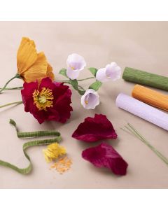 Starter Craft Kit Crepe Paper, assorted colours, 1 pack [HOB-97738]