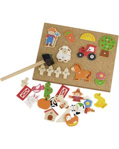 VIGA hammer mosaic set, Farm, size 23x18 cm, 1 pc [HOB-908545]