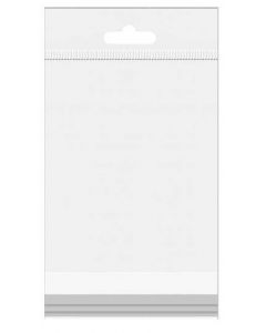 Headerbags 5x10cm Reclosable and Crystal Clear (100 pieces) [HB510]