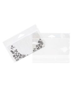 Headerbags 14.9x6.4cm Reclosable and Crystal Clear (100 pieces) [HB52]