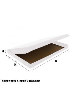 Shipping cartons 41.5x30.5x8,5cm White (50 pcs) [FP-VPD003]