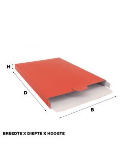 Shipping boxes 24x35x2,9cm Red (50 pcs) [FP-VPD017]