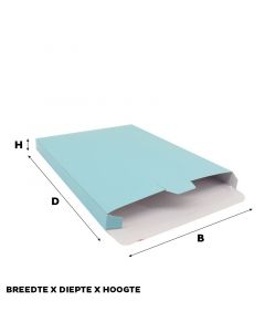 Shipping boxes 24x35x2,9cm Light blue (50 pcs) [FP-VPD018]