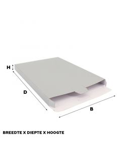 Shipping boxes 24x35x2,9cm Silver (50 pcs) [FP-VPD021]